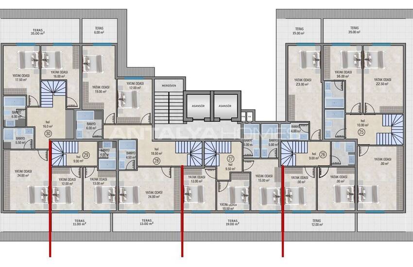 Apartments 200 M From the Kleopatra Beach in Alanya 16