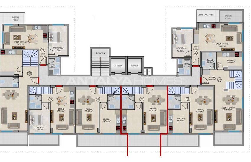 Apartments 200 M From the Kleopatra Beach in Alanya 14
