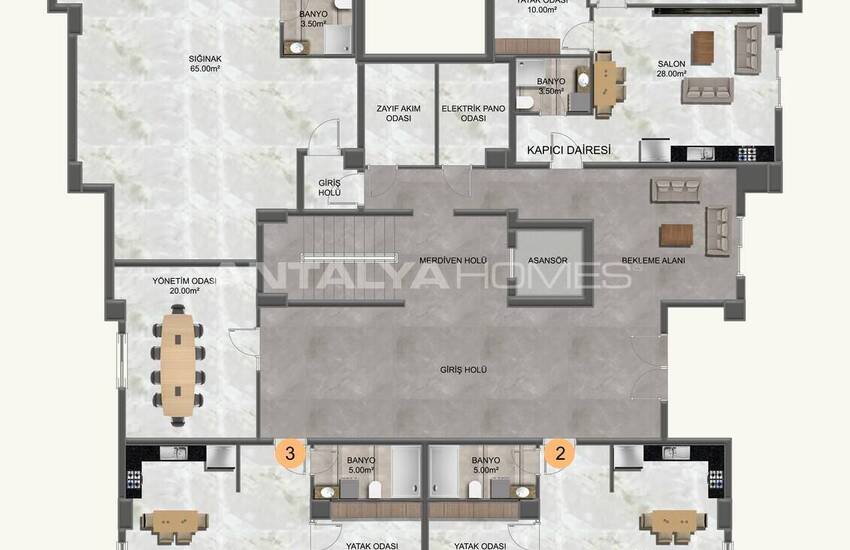 آپارتمان‌های شیک در فاصله ۷۰۰ متری از دریا در آلانیا 16