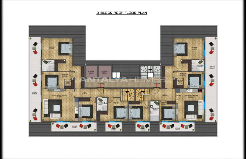 Apartments in a Complex with Resort-style Amenities in Alanya Oba 20