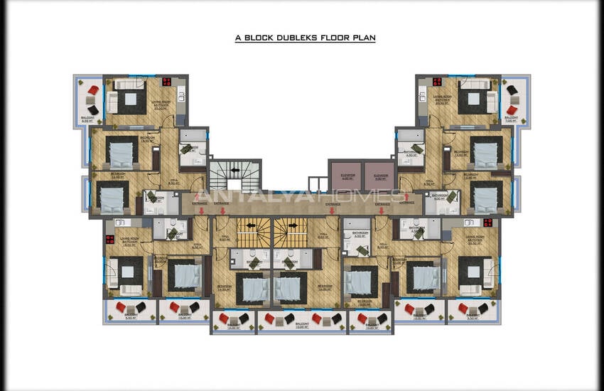 Apartments in a Complex with Resort-style Amenities in Alanya Oba 38
