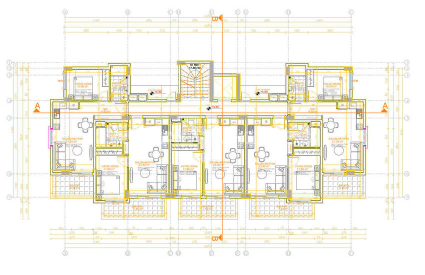Alanya'da Denize 360 ​​M Mesafede Şık Daireler 17