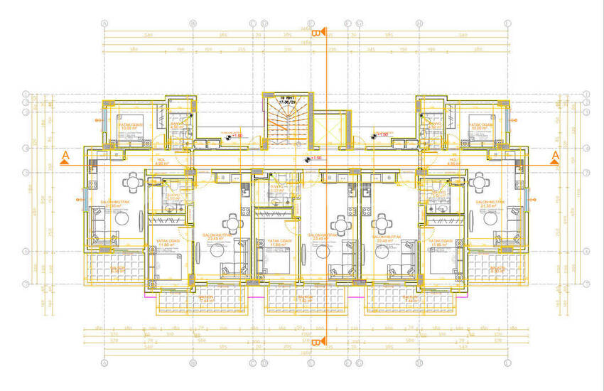 Alanya'da Denize 360 ​​M Mesafede Şık Daireler 18