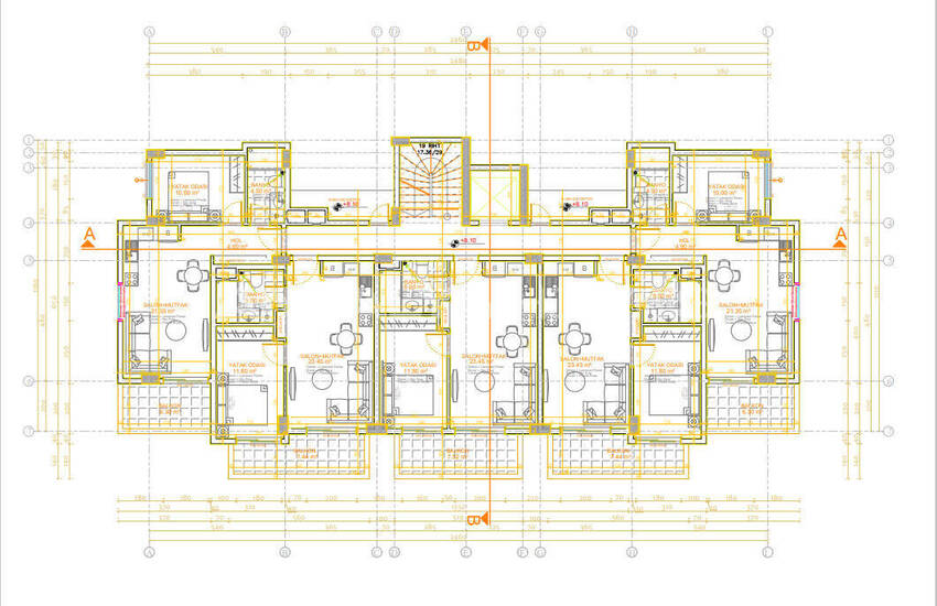 Alanya'da Denize 360 ​​M Mesafede Şık Daireler 16