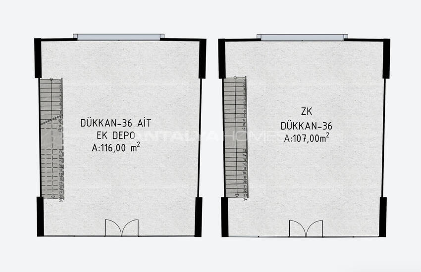 Antalya'da Otomotiv Odaklı Ticaret Merkezinde Dükkanlar 42