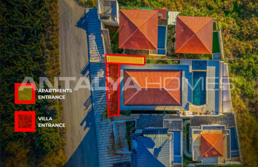 Alanya Kargıcak'ta Deniz Manzaralı Lüks 12 Odalı Villa 61