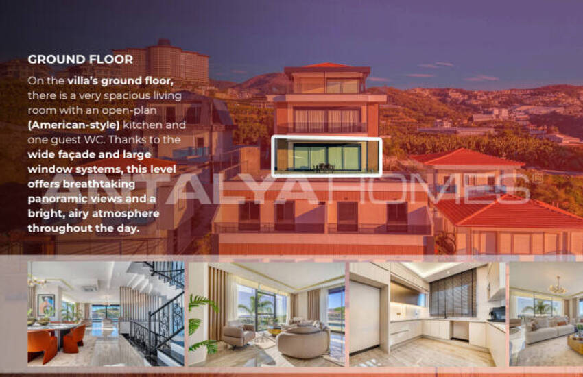 Alanya Kargıcak'ta Deniz Manzaralı Lüks 12 Odalı Villa 58