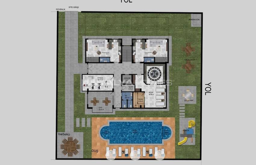 Меблированная квартира в комплексе в 500 м от моря в Алании 33