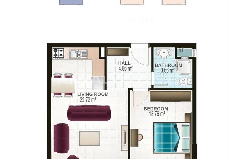 Lägenhet Med 1 Sovrum I Ett Komplex I Alanya Mahmutlar 30