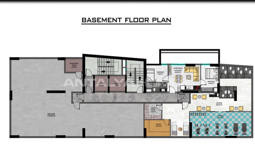 Квартиры в комплексе в 500 м от моря в Алании Махмутлар 27