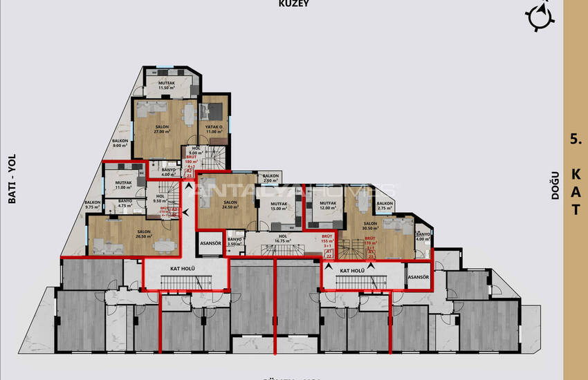 Appartements Neufs À 800 M De La Mer À Antalya Muratpaşa 18