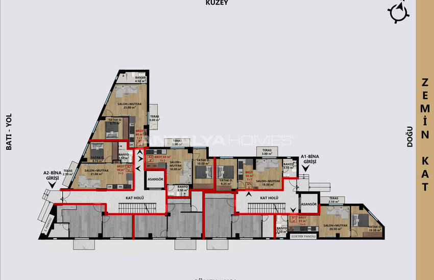 Appartements Neufs À 800 M De La Mer À Antalya Muratpaşa 22