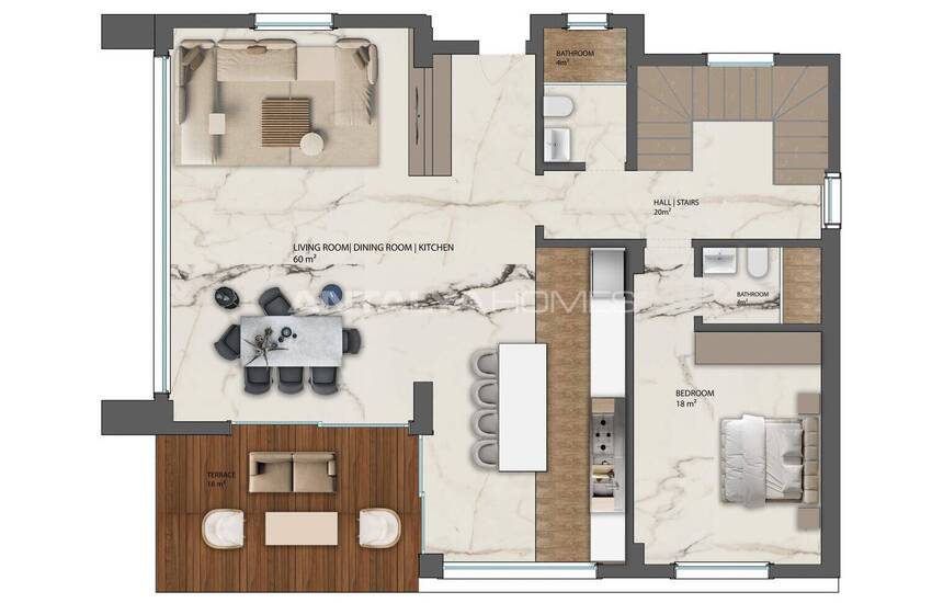 Fristående Duplexhus Med Havsutsikt Och Pool I Alanya Antalya 47