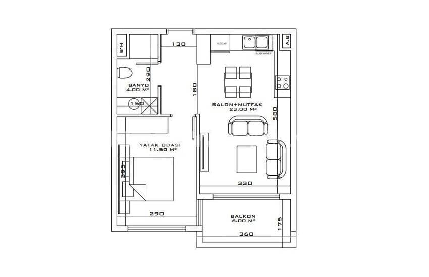 Fastigheter I Ett Projekt Med Pooler I Altıntaş Antalya 31