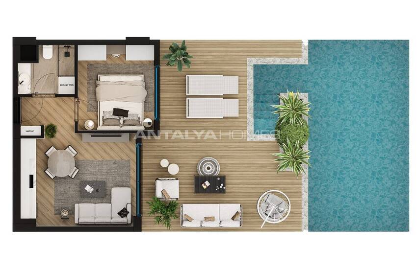 Lägenheter Med Aquapark Och Pooltillgång I Altıntaş Antalya 32