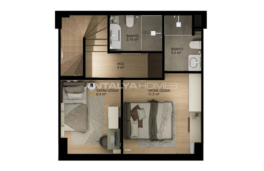 Appartementen Te Koop Op 500 M Van De Zee In Kundu Antalya 36