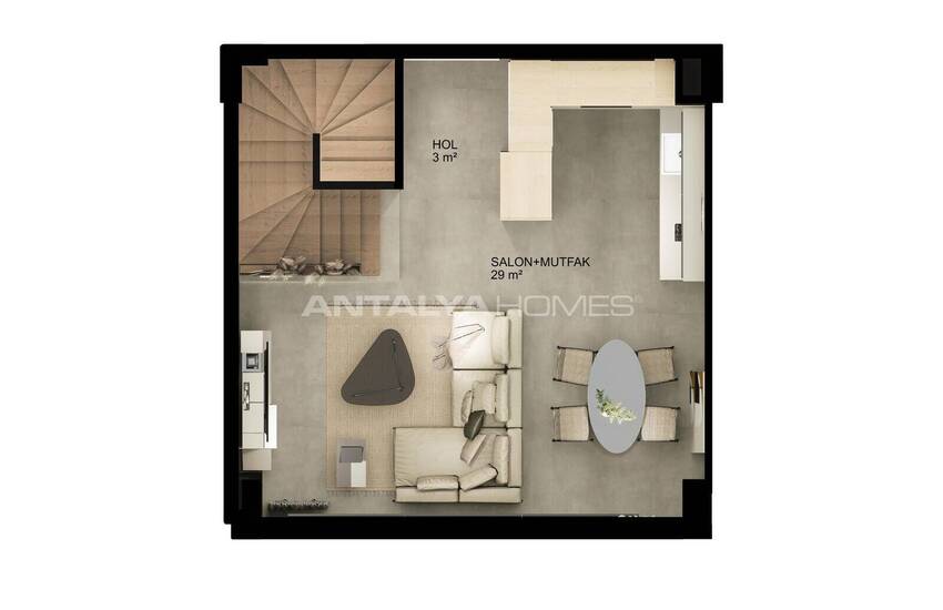 Квартиры на продажу в 500 м от моря в Кунду, Анталья 34