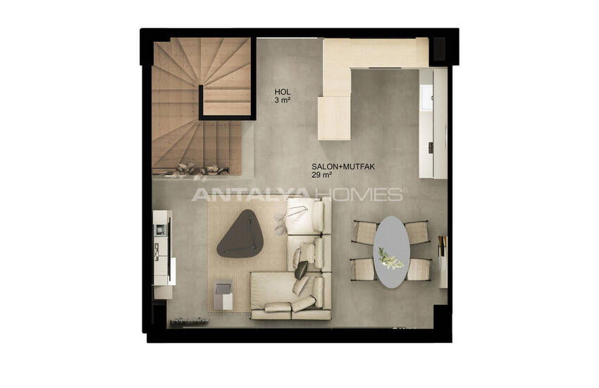 Appartementen Te Koop Op 500 M Van De Zee In Kundu Antalya 35