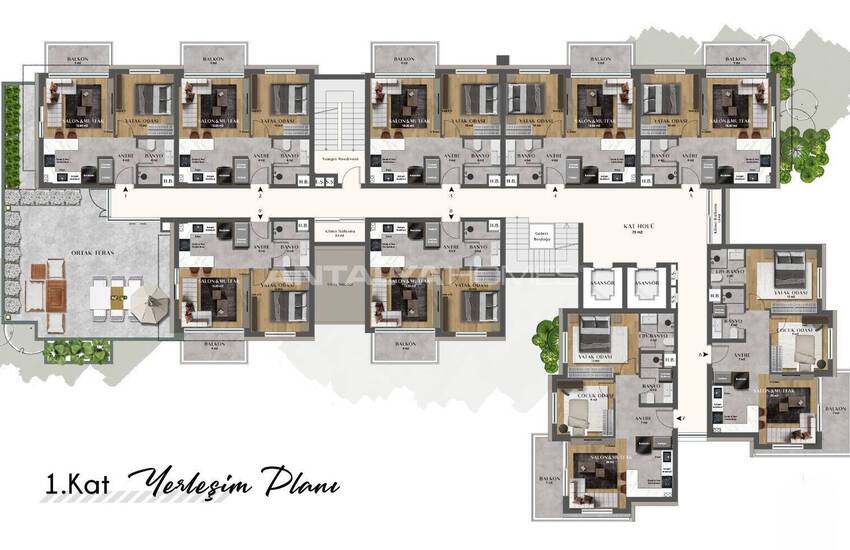 شقق في مجمع سكني بالقرب من المطار في أنطاليا 12