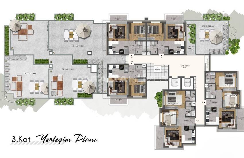 شقق في مجمع سكني بالقرب من المطار في أنطاليا 14