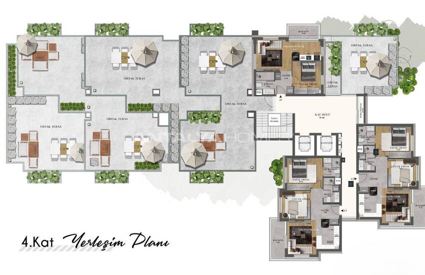 شقق في مجمع سكني بالقرب من المطار في أنطاليا 15