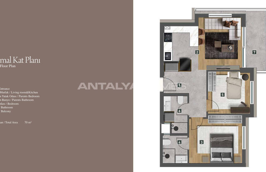 Apartments in a Complex Close to the Airport in Antalya 12