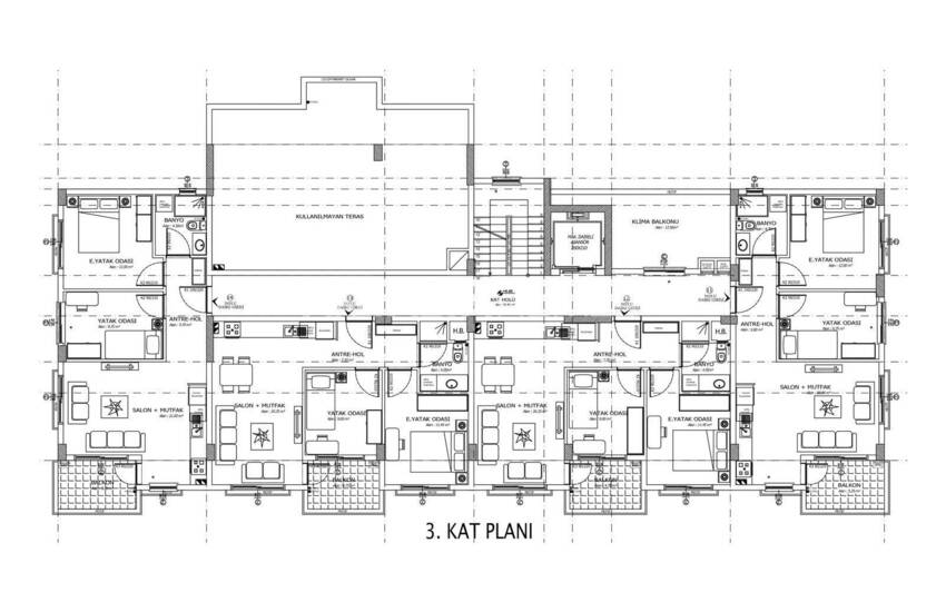Appartements 2 Chambres Dans Une Résidence Avec Piscine À Antalya 19