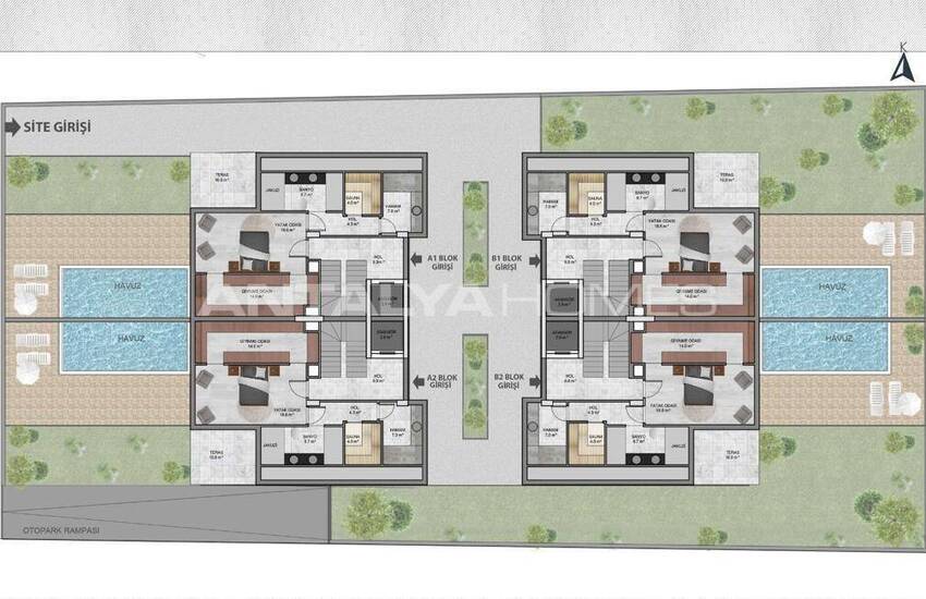 Villa's Met Privézwembaden En Sauna's In Konyaaltı Antalya 28