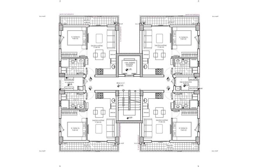 1 and 2-bed Apartments in a Complex with Pool in Antalya Kepez 13