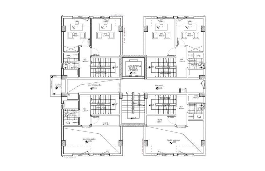 1 and 2-bed Apartments in a Complex with Pool in Antalya Kepez 10