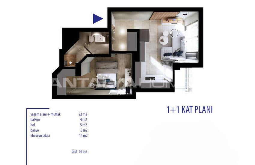 Immobilien In Der Nähe Eines Einkaufszentrums In Antalya Lara 14