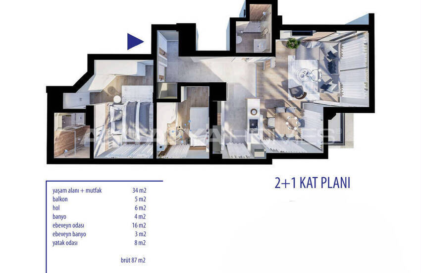 Immobilien In Der Nähe Eines Einkaufszentrums In Antalya Lara 15