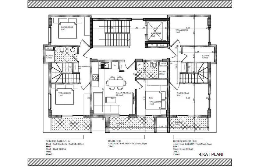 شقق بإطلالة بحرية مع مسبح مشترك في ألانيا كيستل 13