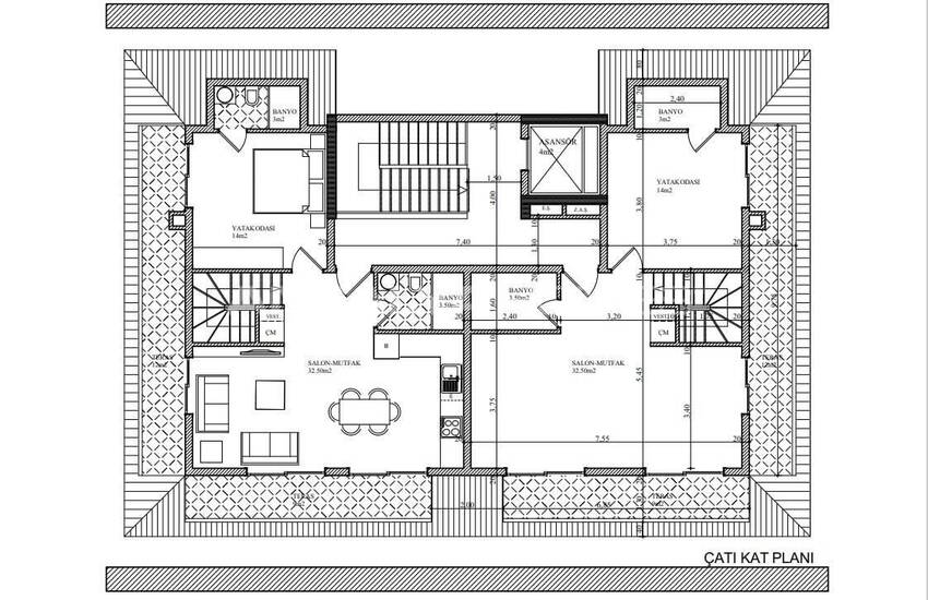 شقق بإطلالة بحرية مع مسبح مشترك في ألانيا كيستل 14