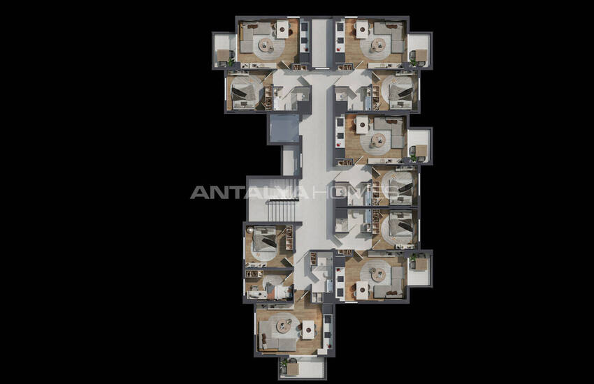Appartements Dans Une Résidence Avec Piscine Et Sécurité À Antalya 32
