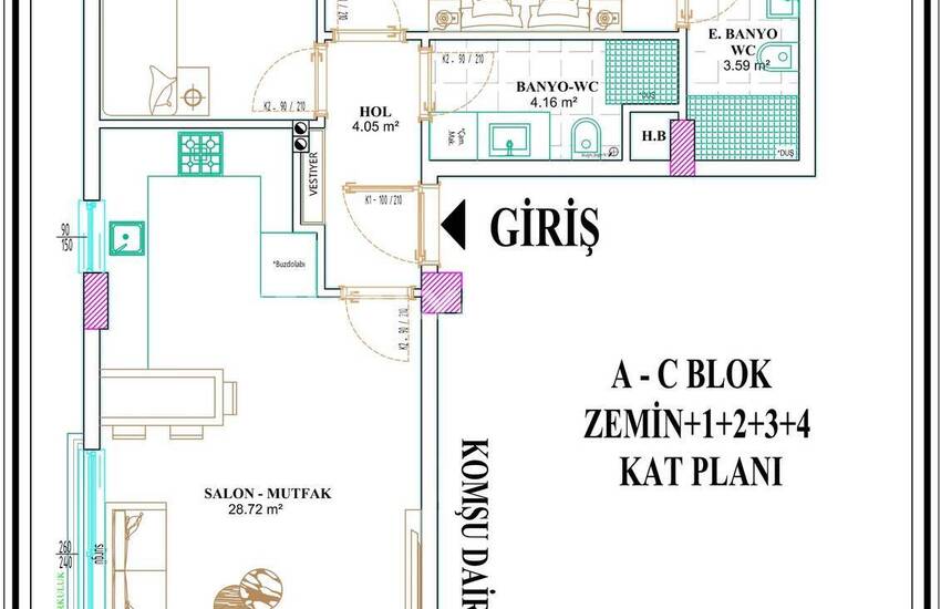 Appartements Avec Piscine Et Salle De Sport Partagées À Antalya 19