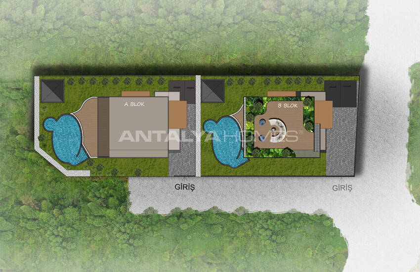 Alanya Bektaş'ta Havuzlu Satılık 3+1 Müstakil Villa 45
