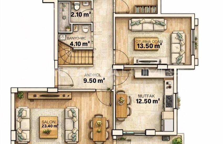 Antalya Serik'te Havuzlu Sitede Satılık 2+1 ve 3+1 Daireler 26