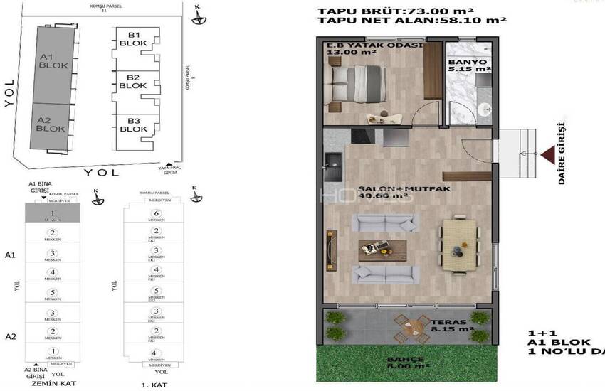 Aksu’da Havuzlu ve Bahçeli Sitede Deniz Manzaralı Daireler 29