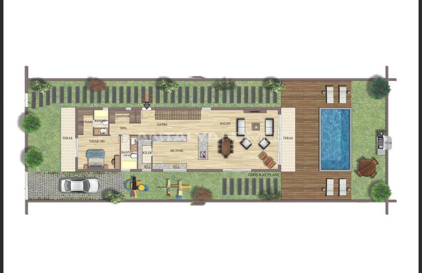 Antalya Döşemealtı’nda Özel Havuzlu ve Bahçeli Villalar 39