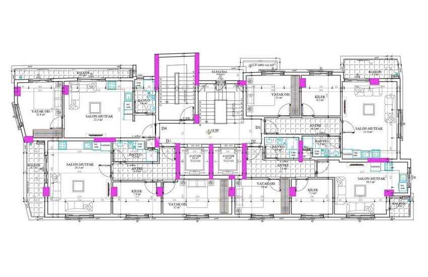 Apartments with Parking Lot in Antalya Muratpaşa 5