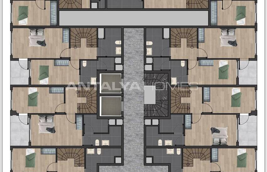 Квартиры на продажу рядом с морем и ТЦ в Анталии, Муратпаша 15