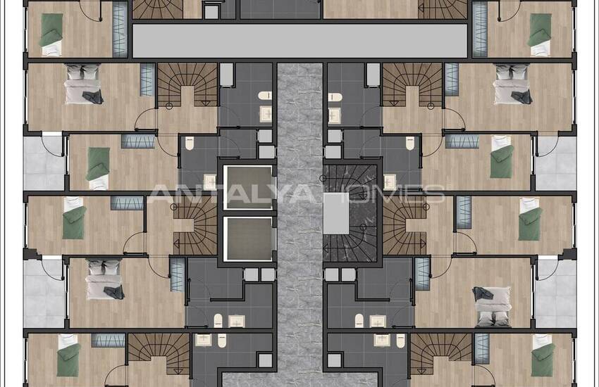 Квартиры на продажу рядом с морем и ТЦ в Анталии, Муратпаша 14