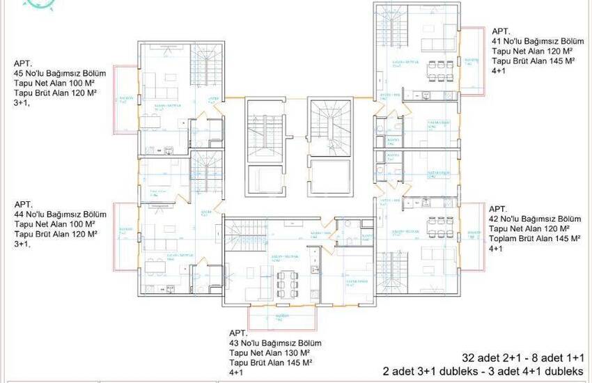 Alanya Merkezde Zengin Olanaklara Sahip Sitede Daireler 17