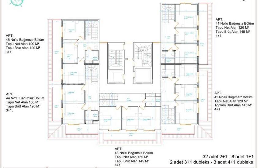 Alanya Merkezde Zengin Olanaklara Sahip Sitede Daireler 18