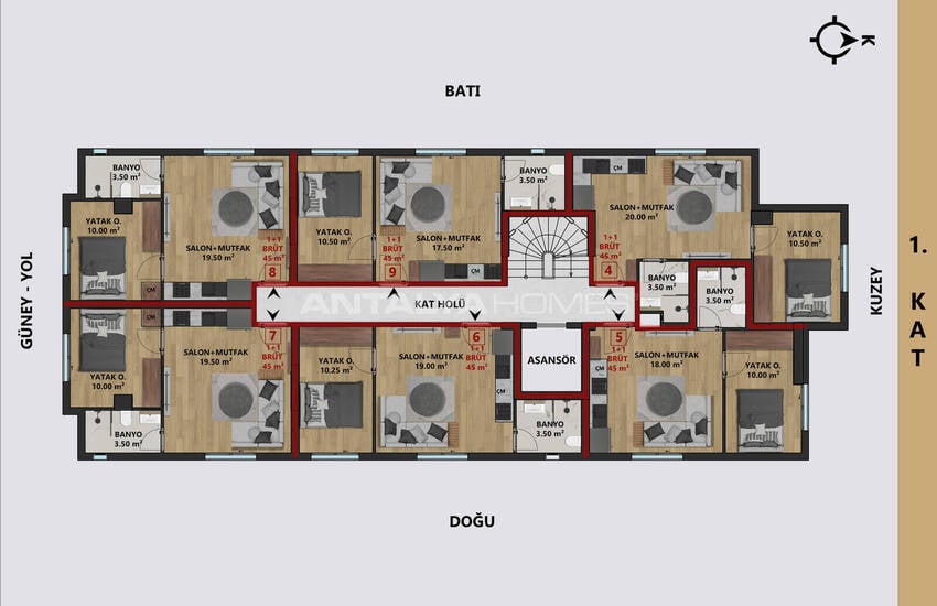 Wohnungen In Meeresnähe Und Mit Guter Infrastruktur In Muratpasa 10
