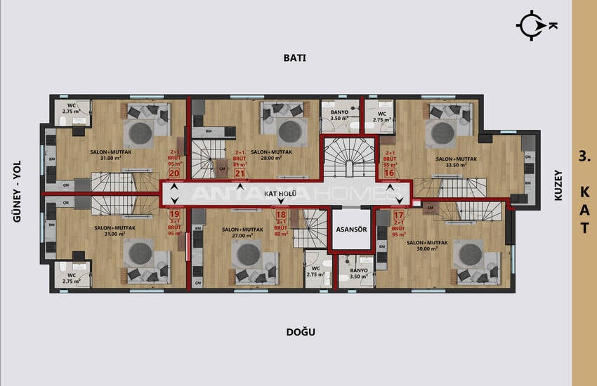 Wohnungen In Meeresnähe Und Mit Guter Infrastruktur In Muratpasa 12
