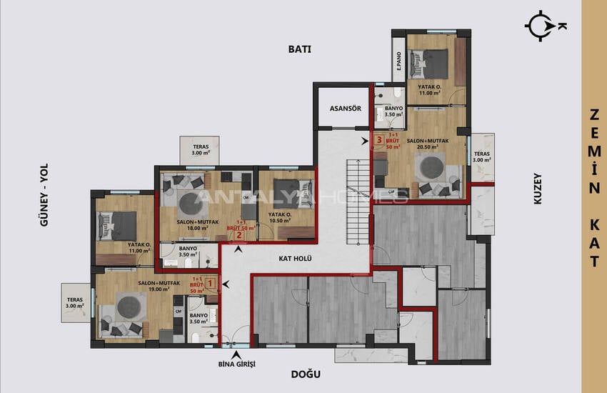 Wohnungen In Meeresnähe Und Mit Guter Infrastruktur In Muratpasa 8
