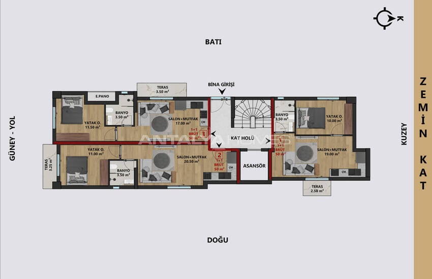 Wohnungen In Meeresnähe Und Mit Guter Infrastruktur In Muratpasa 9