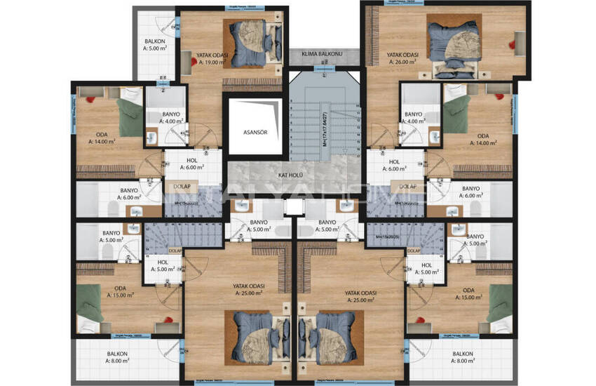 Lägenheter I Ett Poolkomplex Nära Kaleiçi, Antalya 14